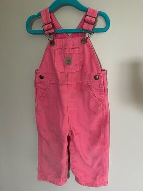 Carhartt Bright Pink Kids' Overalls
